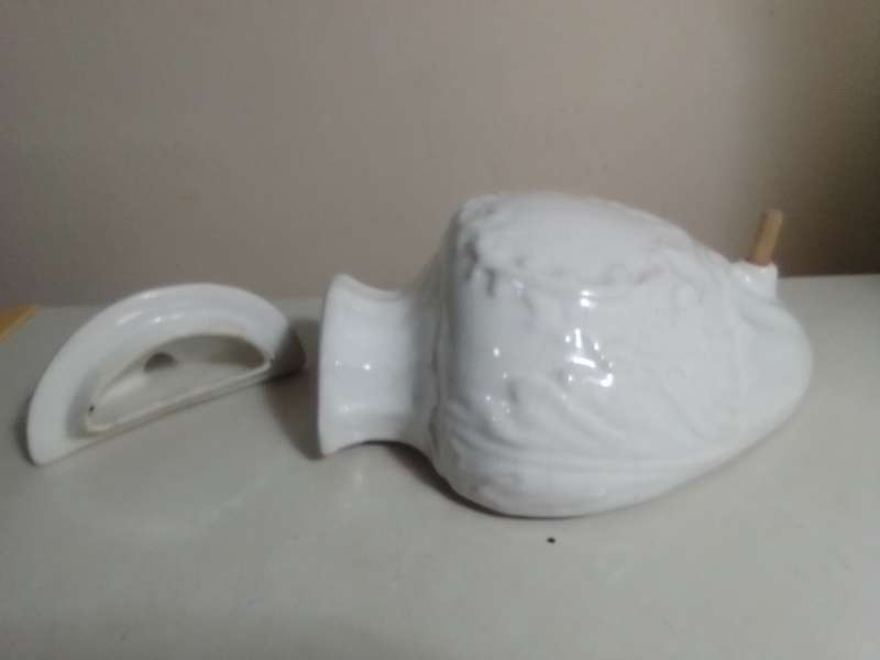 vintage lavabo spigot wall pocket fountain wall planter pottery, Italian, Ideal gift.
