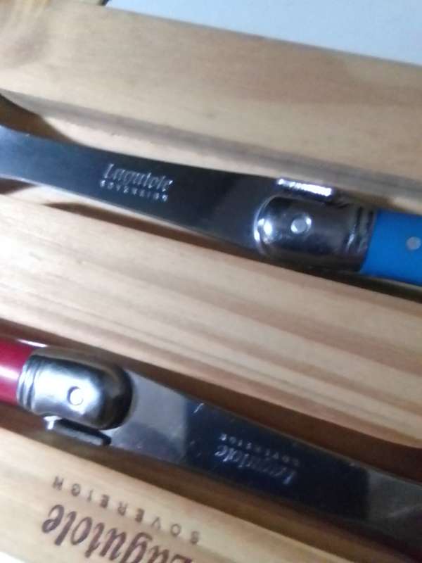 WOW A Laguiole Silhouette 2pce Salad Serving Set Multicolour + A S/Steel Carving set.