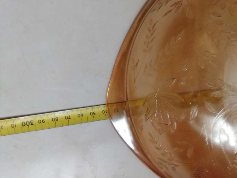 Vintage Arcoroc Glass Salad Bowl - Cristal dArques - Made in France + Platter Jeannette Iridescent