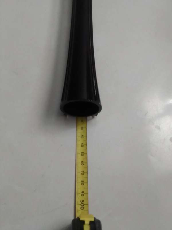 Vintage long stemmed black pencil Vase.
