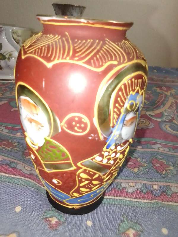 A bud Vases + Servette holder *Cholodziez Poland*, Fine porcelain Egg cup. Satsuma style Vase.