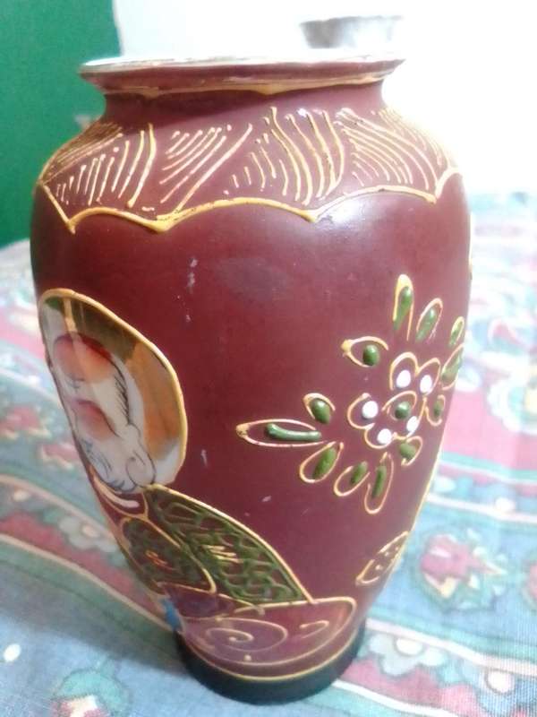 A bud Vases + Servette holder *Cholodziez Poland*, Fine porcelain Egg cup. Satsuma style Vase.