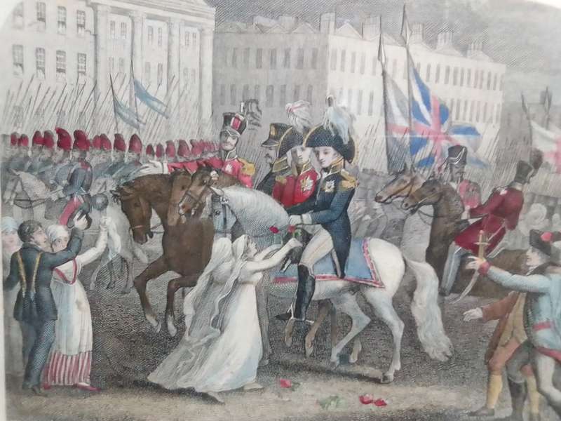 Entrance of the Allies into Paris. March 31st 1814, Print from Great Britain Archives. William Heath