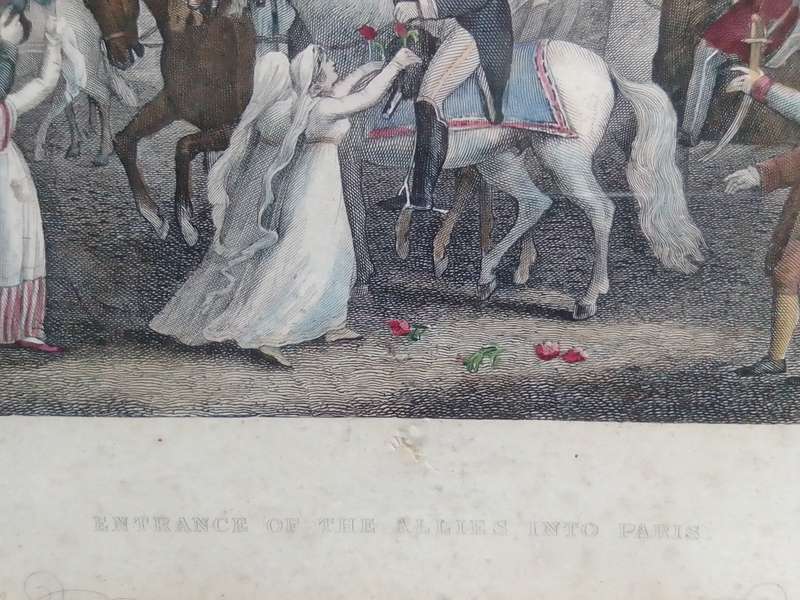 Entrance of the Allies into Paris. March 31st 1814, Print from Great Britain Archives. William Heath