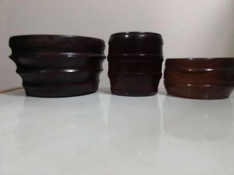 Wooden ethnic bowls