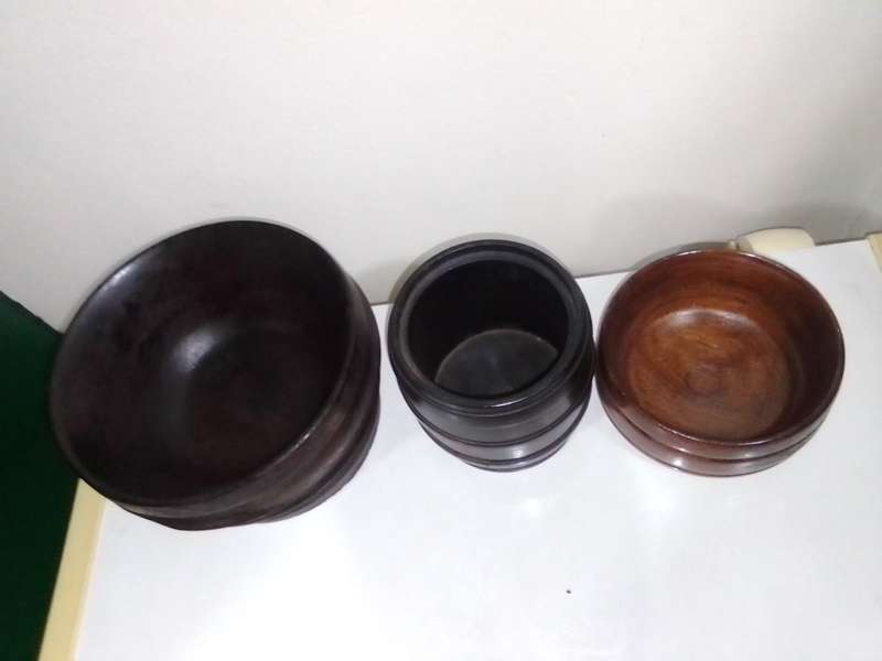 Wooden ethnic bowls