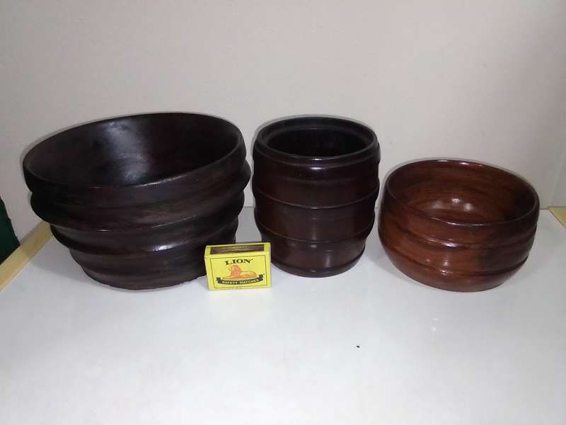 Wooden ethnic bowls