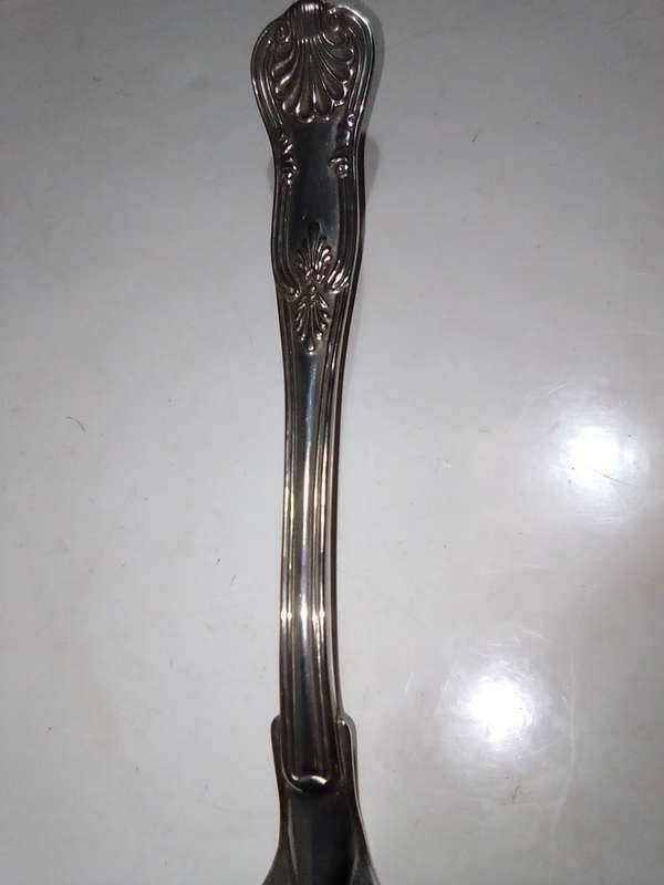 Large vintage glass made in ITALY Cake stand with EPNS Cake - lifter