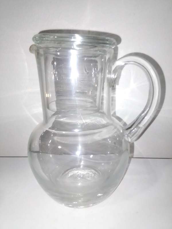 Wow Venetian made in Italy a green hand blowen Carafe's night stand bottles & matching glass.
