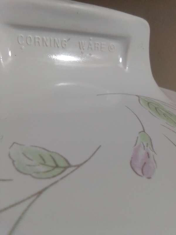 2 x Corning Ware No1 P-9-B 9in USA. Blue Corn Flower No2:A-71/2 B, 1.5lt Floral Casserole Dishes