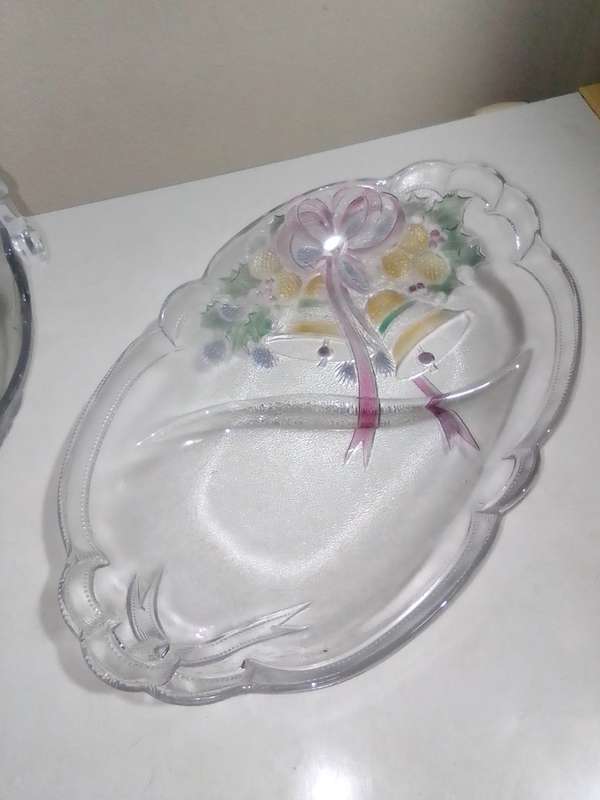 Ebay R1200-.  A Divided Relish Dish, Mikasa, Studio Nova, Festive Flower + Bowl with Handle.