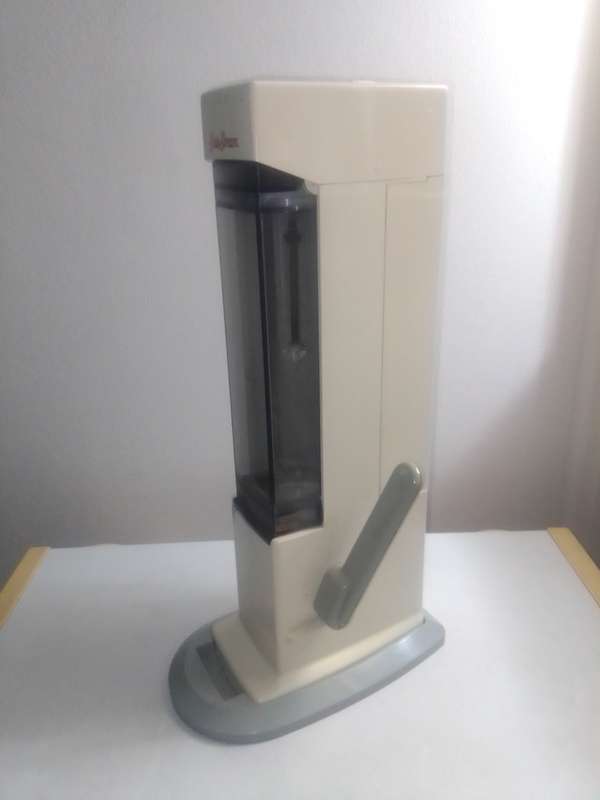 A Classic Soda Stream with gas in bottle and working. In good condition.