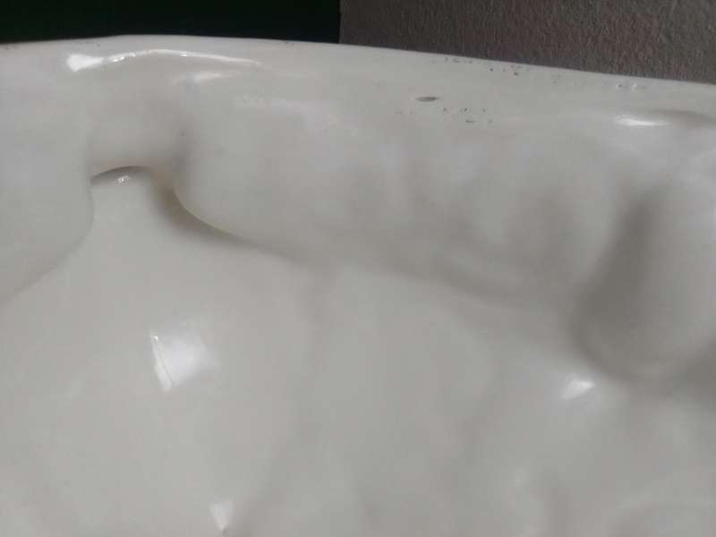 A vintage Floral large, covered Tureen "Capodimonte" with Ladle soup centerpiece. signed Italy 811.