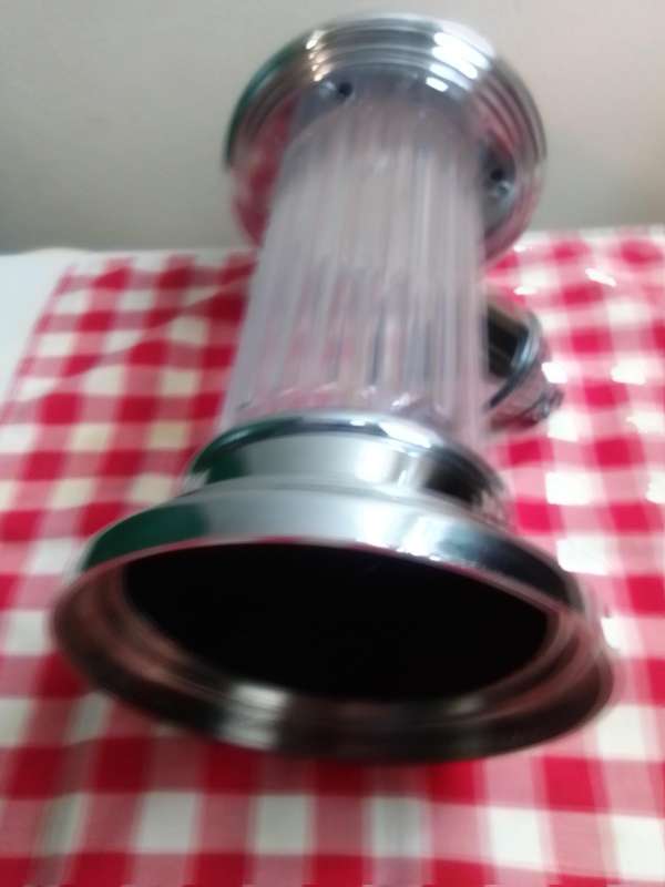 Wow 3 Items. A Soda pump Fire Hydrant, Clear Ice crusher. Old Knight bar accessories on hanger.