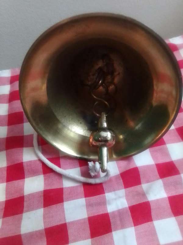 Old vintage Solid and Heavy all Brass including striker Ship's Bell. Ideally for the " Last Round "