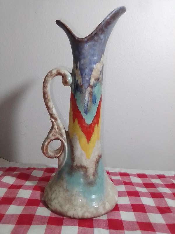 Vintage Made in Czechoslovakia porcelain Vase. Art Nouveau Czechoslovakia