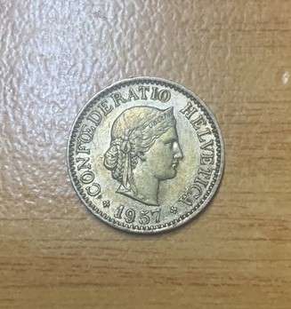 !!! Switzerland 1957 - 10 Rappen !!!