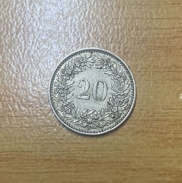 !!! Switzerland 1959 - 20 Rappen !!!