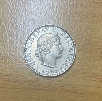 !!! Switzerland 1961 - 20 Rappen !!!