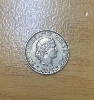 !!! Switzerland 1958 - 5 Rappen !!!