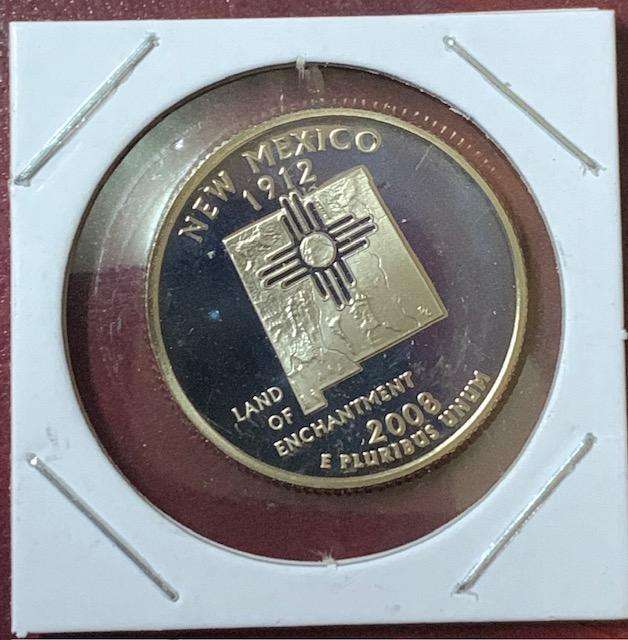 !!! USA 2008S New Mexico Quarter Dollar  !!!