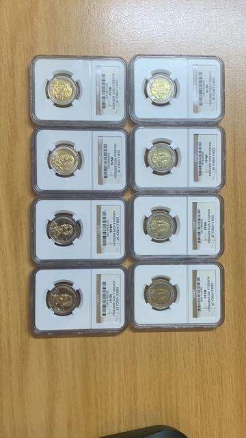 !!! South African Graded 2008 Lot R5 Coins !!!