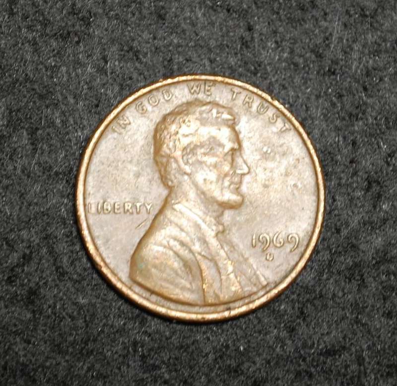!!! USA 1969D 1 Cent  !!!