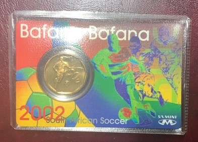 " South Africa 2002 Soccer 50 Cent in Card "