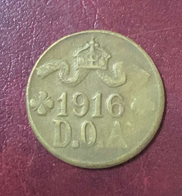 !!! German East Africa 1916 T - 5 Heller !!!