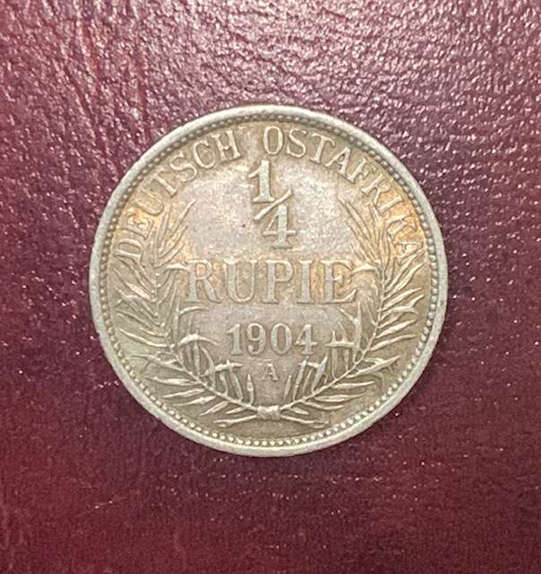!!! German East Africa 1904 A - 1/4 Rupie !!!