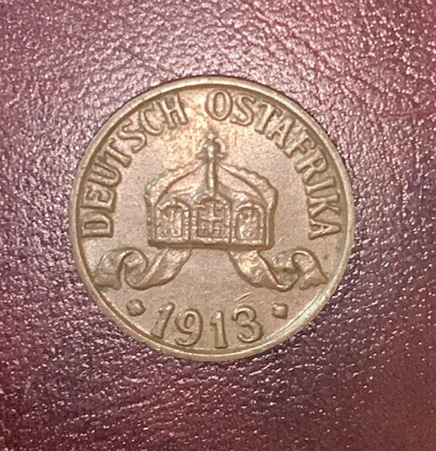 !!! German East Africa 1913 A - 1 Heller !!!