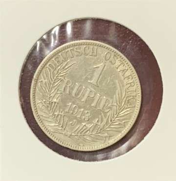 !!! German East Africa 1913 J - 1 Rupie !!!