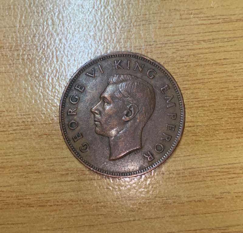 New Zealand 1943 One Penny