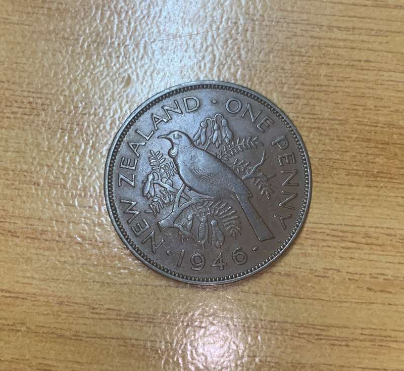 New Zealand 1946 One Penny