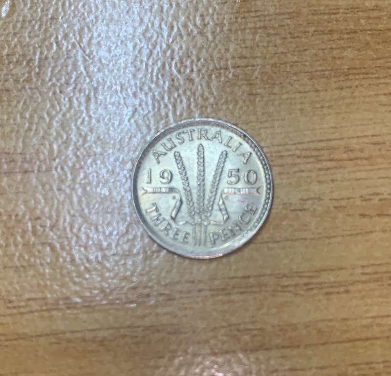 !!! Australia 1950 3 Pence  !!!