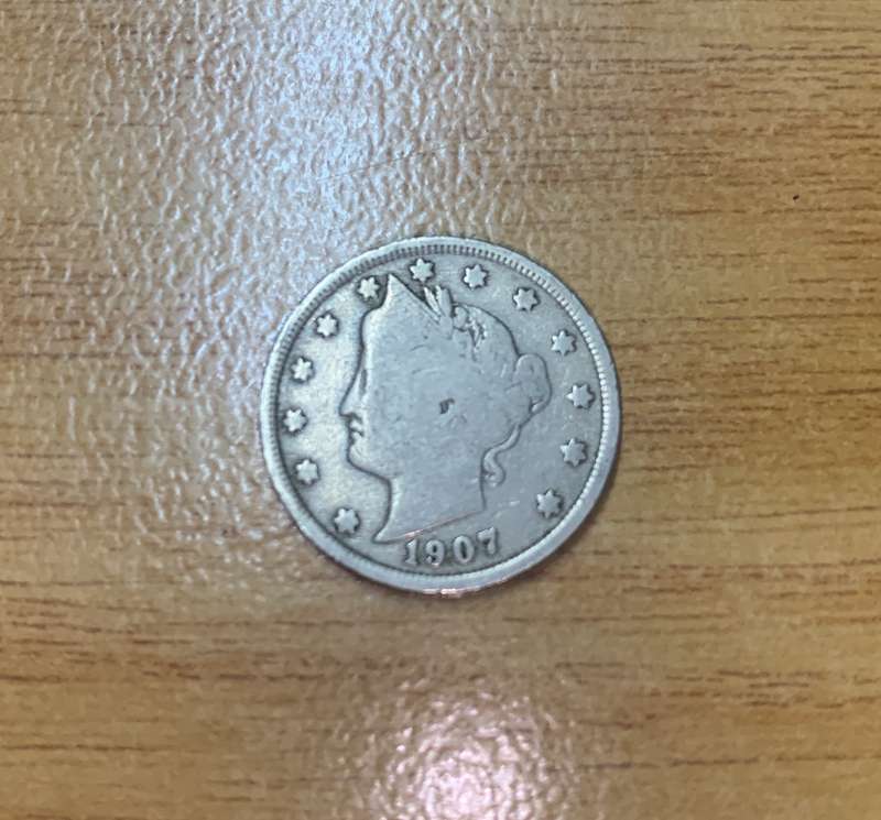 !!! USA 1907 V-Nickel/5 Cent  !!!