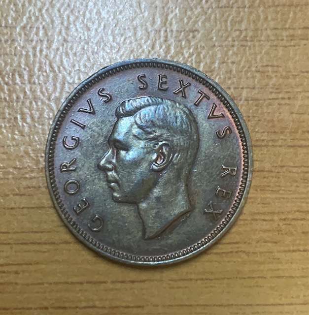 !!! South Africa Union 1950 Half Penny !!!