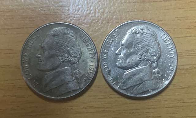 !!! USA 1997 5 Cents  !!!
