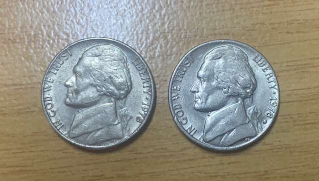 !!! USA 1978 5 Cents  !!!