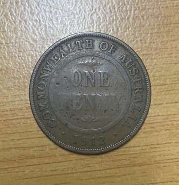 !!! Australia 1912  - 1 Penny  !!!