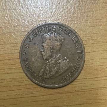 !!! Australia 1919  - 1 /2 Penny  !!!