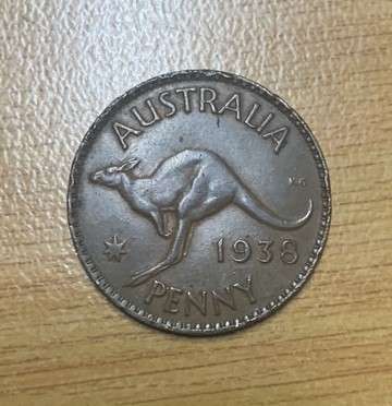 !!! Australia 1938  - 1 Penny  !!!