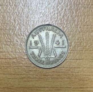 !!! Australia 1941 3 Pence  !!!