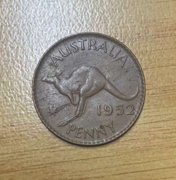 !!! Australia 1952  - 1 Penny  !!!