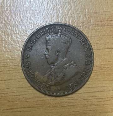 !!! Australia 1917  - 1 /2 Penny  !!!