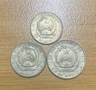 !!! Lot of Angola Kwanza Coins - 1975 !!!