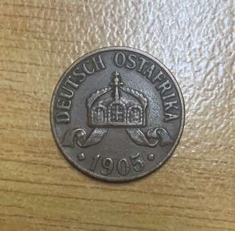 !!! German East Africa 1905 A - 1 Heller !!!