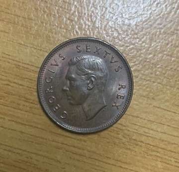!!! South Africa Union 1951 Quarter Penny !!!