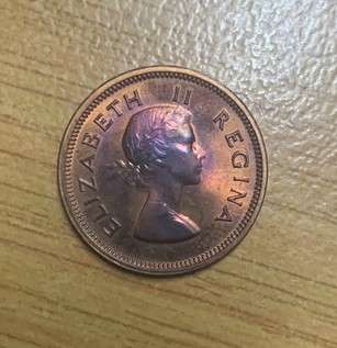 !!! South Africa Union 1953 Quarter Penny !!!