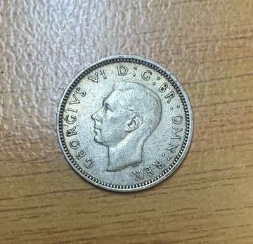 !!! British Silver 6 Pence - 1941 !!!